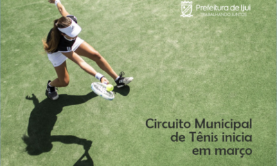 Circuito Municipal de Tênis inicia em março com quatro etapas emocionantes