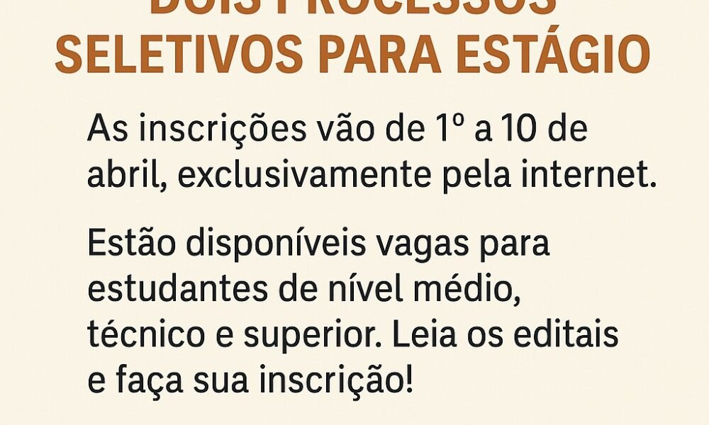 Prefeitura de Ijuí abre seleção para estágio em várias áreas: veja como participar