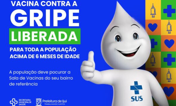 Vacinação contra a Gripe está liberada para toda a população – Proteja-se agora mesmo!